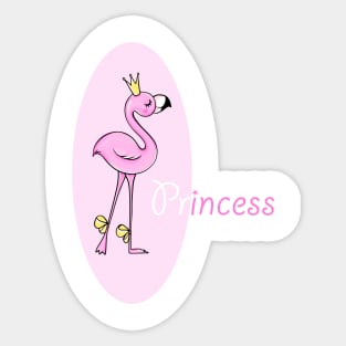 Flamingo princess Sticker